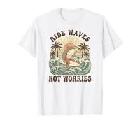 Surfez sur Les Vagues, Pas de soucis Vintage Shark Surf T-Shirt