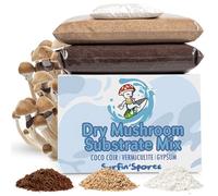Surfin' Spores Mélange de substrats pour champignons secs | Produit 4,5 kg de substrat pasteurisé en vrac | Mélange CVG (fibre de coco, vermiculite, gypse)