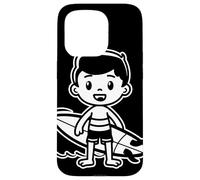 Surfing Boy Comic Look Beach Lifestyle for Boys Coque pour iPhone 15 Pro