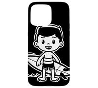 Surfing Boy Comic Look Beach Lifestyle for Boys Coque pour iPhone 15 Pro Max