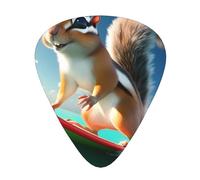 Surfing Guinea Pig Coffret cadeau médiators lisses et durables pour guitare acoustique, électrique et basse, cadeau parfait pour les amateurs de guitare et les musiciens