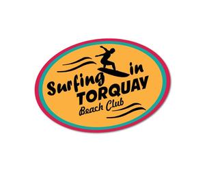 Surfing in Torquay Sticker Decal Surfboard Vintage Skate Surf