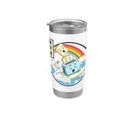 Surfing Toaster In Japan Waves Style Kawaii Vaporwave Gobelet isotherme en acier inoxydable double paroi