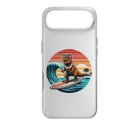 Surfing Trex Planche de Surf Dinosaure hawaïen rétro pour Amateurs de Surf Coque pour iPhone Air