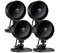Surfola Lot de 4 caméras de Surveillance d'intérieur 1080P - Caméra de Surveillance de sécurité Domestique - Détection de Mouvement/Son - Caméra de sécurité Domestique - Audio bidirectionnel - Vision