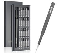 SURFOU 25 en 1 Set Tournevis de Précision, Portable Set Tournevis Bricolage Electronique de Réparation Kit avec 24 Embouts Magnétiques Tournevis Torx Hex pour PC, MacBook, iPhone, Lunettes, Montre