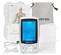 SURFOU 3 EN 1 Electrostimulateur Musculaire, Double Canal TENS/EMS Stimulateur Musculaire, 24 Programmes, Pour Soulager la Douleur, Massage, Thermothérapie