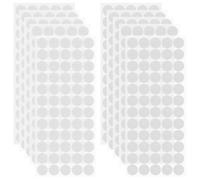 SURFOU 600 Pastilles Scratch Autocollant Double Face 20mm, Crochets et Boucles, Rondes et Fortement Adhésives, pour Tapis, Bricolage, Photos et Organisation à la Maison (300 Paires)