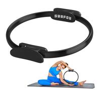 SURFOU Anneau Pilates 37 cm avec Poignées Rembourrées Antidérapantes, Entraînement Jambes, Bras et Cuisses, Renforcement, Musculation, Flexibilité et Stabilité
