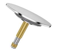 SURFOU Bouchon Baignoire Diamètre 72 mm, Bonde D’évacuation Universel avec Joint 44mm, Réglable, Chromé, Antirouille, Convient pour la Plupart des Baignoires Courantes