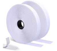 SURFOU Cinta Adhesiva Doble Cara 15 m x 20 mm, Extra Fuerte, Sistema de Gancho y Bucle Macho y Hembra, para Mosquiteras, Cortinas, Uso Multiusos en el Hogar y DIY