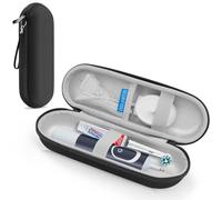 SURFOU Étui de Brosse à Dents électrique pour Oral B/Oral-B Pro/Phlips Sonicare - Étui de Voyage Rigide Portable avec Rangement d'accessoires - Noir, Noir, Classique