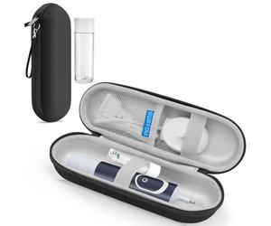 SURFOU Etui Brosse a Dent. Voyage Électrique, Compatible Oral-B/Oral-B Pro/Philips Sonicare, Housse Rigide avec Boîte de Rangement pour Têtes et Accessoires, Compact, Noir
