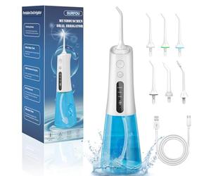 SURFOU Jet Dentaire Hydropulseur Professionnel, Hydropulseurs Et Irrigateurs Water Flosser for Teeth Nettoyage Dents Jet D'eau, Détartreur Dent Nettoyeur Pulseur Interdentaire Irrigateur Portable