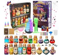 SURFOU Lot‘s de potions magique pour enfants, Mystère Coffret 21+ potions sorcier fées avec un pot magique, Jeux Educatif jouet fille 7 8 9 10 ans Bricolage Noel Jeux cadeau Creatif