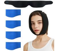 SURFOU Lot de 4 compresses rafraîchissantes pour dents de sagesse - Coussin rafraîchissant pour le visage après dent - Noir