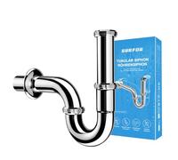SURFOU Siphon Lavabo G 1 1/4", Kit de Vidange pour Salle de Bain en Acier Inoxydable, Tuyau d'Évacuation pour lAvabo, Pièce de Accessoires, Ensemble de Pièces