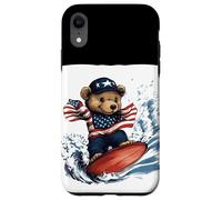 Surf's Up avec Teddy Bear et All-American Surfboard Coque pour iPhone XR