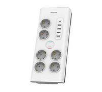 Surge protector 6 sockets AC Fr 40W, 2
