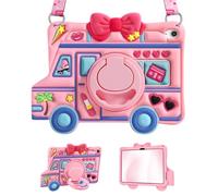 SurgeCraft Coque pour iPad 10e génération, étui pour iPad A16 11 pouces - Motif dessin animé 3D mignon fille Kawaii 3D Dessin animé Coque souple en silicone souple pour adolescentes avec support