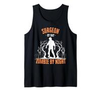 Surgeon by Day Zombie by Night Funny Halloween Effrayant Effrayant Débardeur