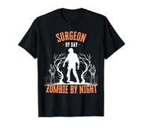 Surgeon by Day Zombie by Night Funny Halloween Effrayant Effrayant T-Shirt