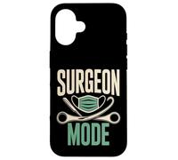 Surgeon Mode Masque Chirurgie Drôle Outils Médecin Coque pour iPhone 16