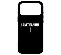 Surgery I Am Titanium Spinal Fusion Genouillère Remplacement Coque pour iPhone 17 Pro Max