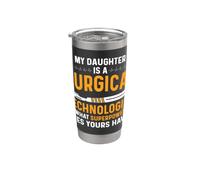 Surgical Tech's Parents My Daughter Is Surgical Technologist Gobelet isotherme en acier inoxydable double paroi