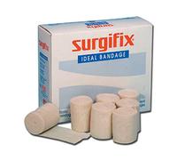 Surgifix - Bandage Élastique Idéal, Ourlé avec Crochets de Bandage, Bandage de Confinement Élastique Non Adhésif, Taille 4,5 x 5 cm, 20 Rouleaux Emballés Individuellement
