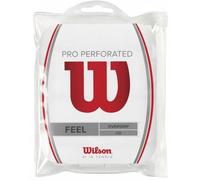 Wilson Pro Perforated Tennis Overgrip 12 Units Rouge,Blanc