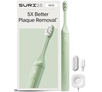 SURI 2.0 Nouvelle Brosse à Dents Électrique Sonic avec Capteur de Pression | Batterie de 1 Mois+ | N°1 au Royaume-Uni | Brosse à Dents Électrique pour Adultes | Brosses à Dents Sonic | Vert