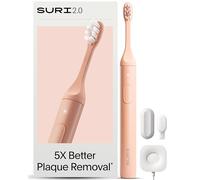 SURI Brosse à dents électrique Sonic 2.0 avec capteur de pression | 1 mois + batterie | N° 1 au Royaume-Uni | Brosse à dents électrique pour adultes | Brosses à dents soniques | Rose