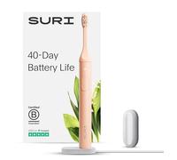 SURI Brosse à dents électrique Sonic | Batterie de plus de 40 jours | N° 1 au Royaume-Uni | Brosse à dents électrique durable pour adultes | Brosse à dents de voyage | Brosses à dents soniques | Rose