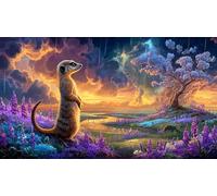 Suricate 1000 pièces Papier recyclé Puzzle Extremement Difficile Jeux éducatifs pour Toute la Famille Cadeau pour Femmes et Hommes 38x26cm/1000pcs