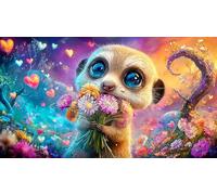 Suricate 1000 pièces Papier recyclé Puzzle Extremement Difficile Jeux éducatifs pour Toute la Famille Cadeau pour Femmes et Hommes 38x52cm/1000pcs
