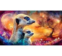 Suricate 1000 pièces Papier recyclé Puzzle Extremement Difficile Jeux éducatifs pour Toute la Famille Cadeau pour Femmes et Hommes 70x50cm/1000pcs