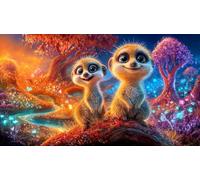 Suricate 1000 pièces Puzzle pour Toute la Famille Cadeau pour Femmes et Hommes Papier recy fi de Jeu éducatif Jeu Stimulant 70x50cm/1000pcs