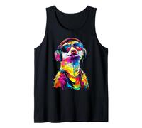 Suricate avec Lunettes de Soleil Coloré Popart Doux Suricate Débardeur