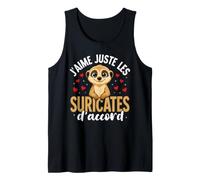 Suricate Mignon Kawaii Amoureux Savane Débardeur