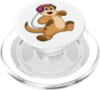 Suricate Musicien Écouteurs Musique PopSockets PopGrip pour MagSafe