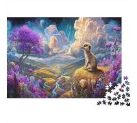 Suricate Puzzle DIY 1000 Pièces Vallée Violette Cosmique pour Grands-Parents Amélioration De La Mémoire Loisirs Créatifs Cadeau De Noël 38x26cm/1000pcs