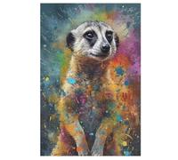 Suricate Puzzle Enfants 1000pcs, Puzzles en Bois- Kit Bricolage Relax Jeux pour Adolescents Et Adultes Cadeaux （78×53cm）