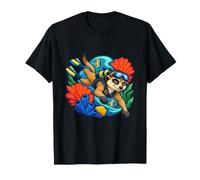 Suricate se penche dans Un Puissant Virage de Balayage T-Shirt