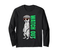Suricate Watch Out Flat Cap Lunettes de Soleil Vector Manche Longue