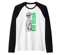 Suricate Watch Out Flat Cap Lunettes de Soleil Vector Manche Raglan