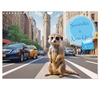 Suricates à New-York, Calendrier mural 2027 DIN A4 vertical, CALVENDO calendrier mensuel