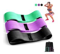 Suright Bande Elastique Musculation en Tissu, Bande Elastique Fitness 3 Niveaux de Force, Elastique Sport pour Le Yoga/Pilates/Fitness/Squats/Pont fessiers