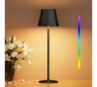 Suright Lampe de Table Sans Fil Avec 3 Température de Couleur+RGB, Luminosité Réglable, Lampe de Chevet Tactile Rechargeable, IP54 Etanche pour Restaurant, Chambre, Salon, Camping, Jardin, Café