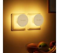 Suright Veilleuse Enfant [Lot de 2], Lampe de nuit avec Détecteur de Mouvement, Rétroéclairage et Luminosité Réglable 3 Modes, 2700K, Contrôle Tactile, pour Couloir, Chambre, Cuisine,Salon, Escaliers